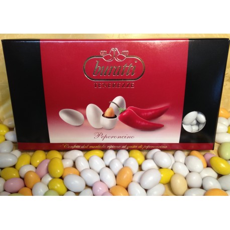 Confetti Bianchi Tenerezze di Cioccolato Peperoncino Buratti